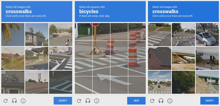 reCAPTCHA v2 shifted from text to image classification challenges
